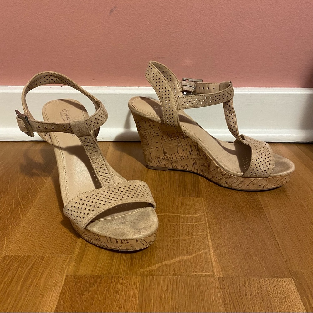 Charles Wedge Sandals